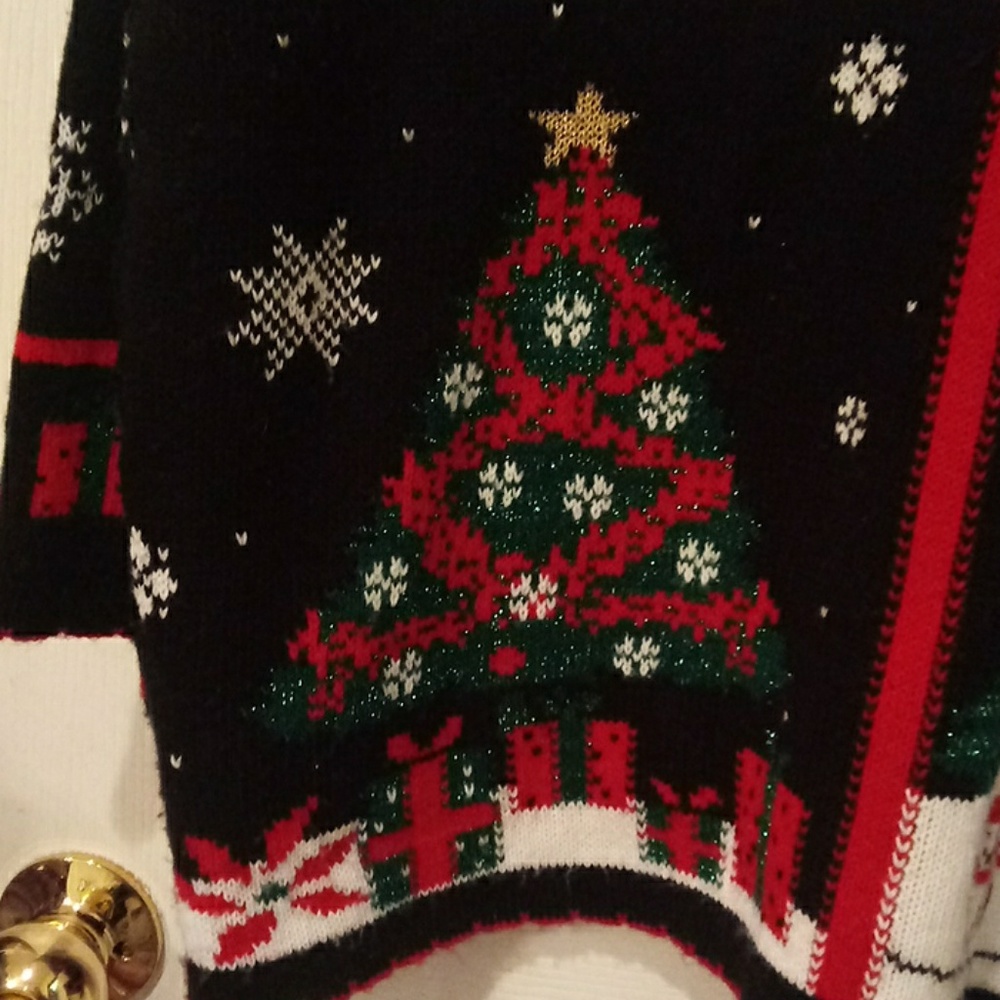 GOLD ROSETTES XMAS SWEATER - Picture 4 of 8